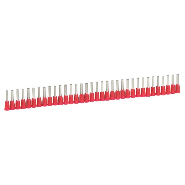 LEGRAND - Aderendhülsen Starfix für Leiterquerschnitt 1 mm² (Rot), isoliert, in Bändern