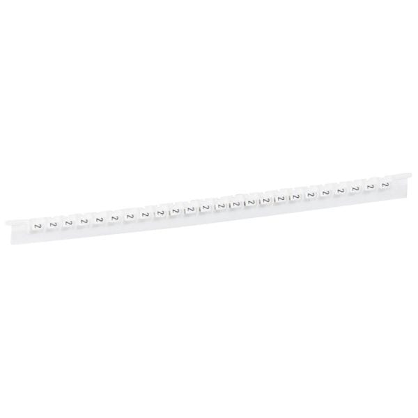 LEGRAND - Kennzeichnungssystem Memocab, Ziffer:2 (Schwarz auf Weiß)