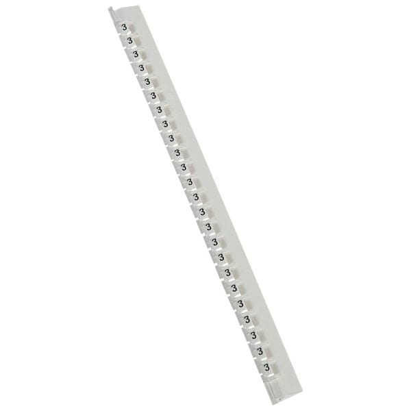 LEGRAND - Kennzeichnungssystem Memocab, Ziffer:3 (Schwarz auf Weiß)