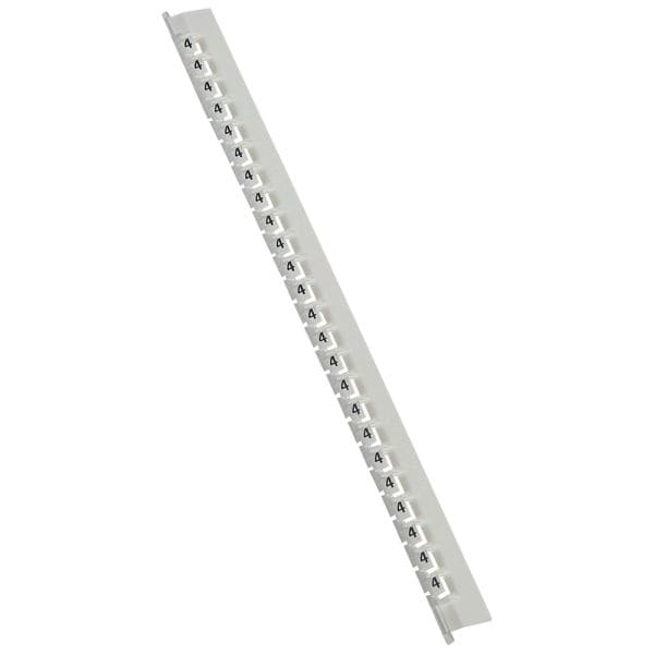 LEGRAND - Kennzeichnungssystem Memocab, Ziffer:4 (Schwarz auf Weiß)