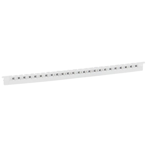 LEGRAND - Kennzeichnungssystem Memocab, Buchstabe:M (Schwarz auf Weiß)