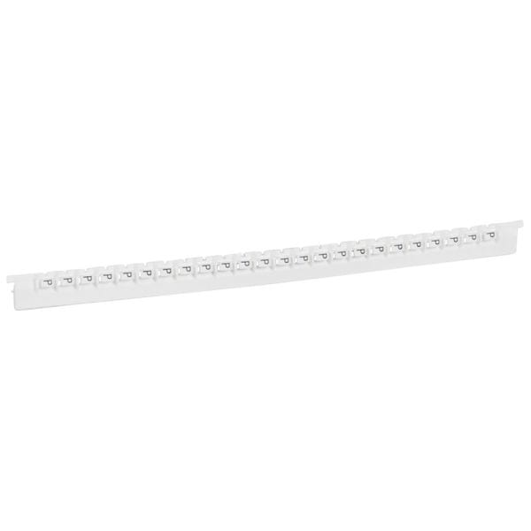 LEGRAND - Kennzeichnungssystem Memocab, Buchstabe:P (Schwarz auf Weiß)
