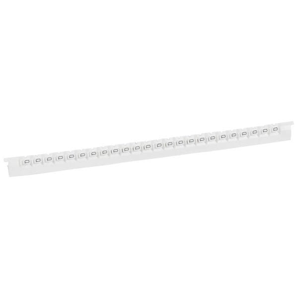 LEGRAND - Kennzeichnungssystem Memocab, Buchstabe:Q (Schwarz auf Weiß)
