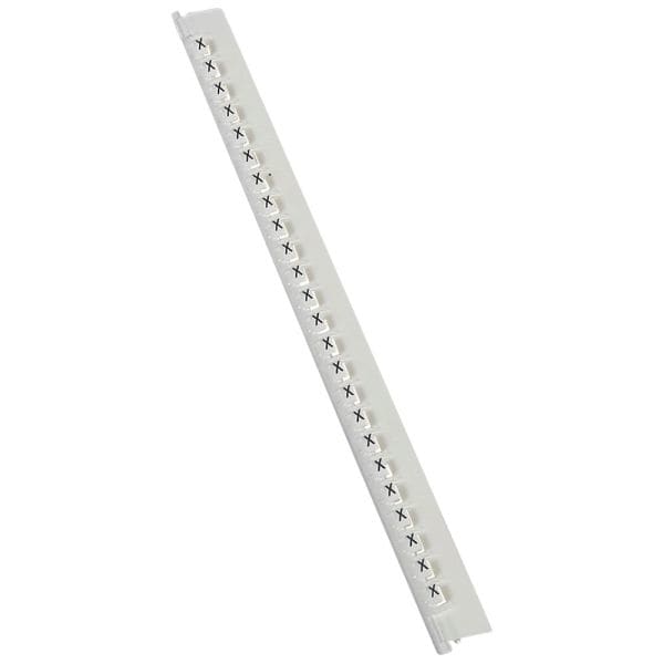 LEGRAND - Kennzeichnungssystem Memocab, Buchstabe:X (Schwarz auf Weiß)