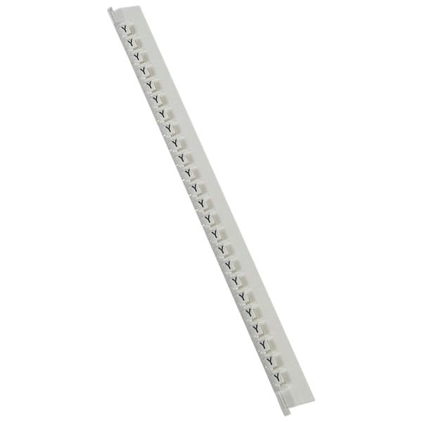 LEGRAND - Kennzeichnungssystem Memocab, Buchstabe:Y (Schwarz auf Weiß)