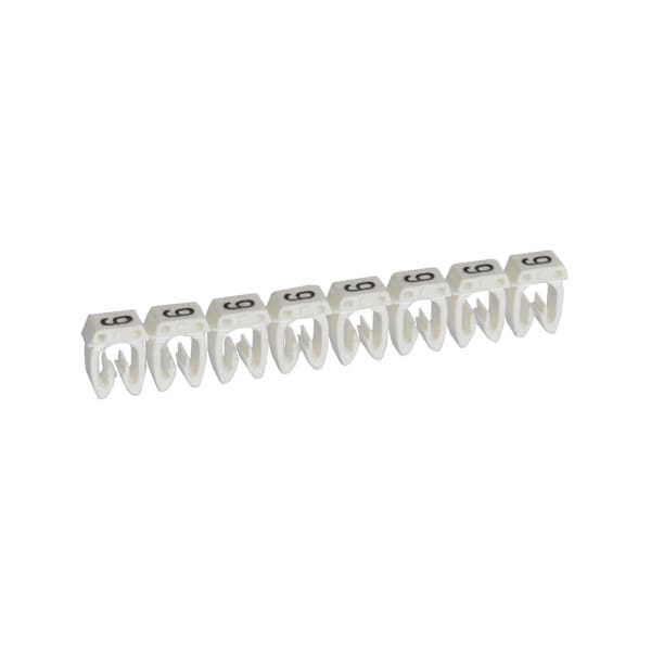 LEGRAND - Kennzeichnungssystem CAB 3,f. Leiterquerschnitt 0,5 bis 1,5 mm², Ziffer:9 (Weiß)