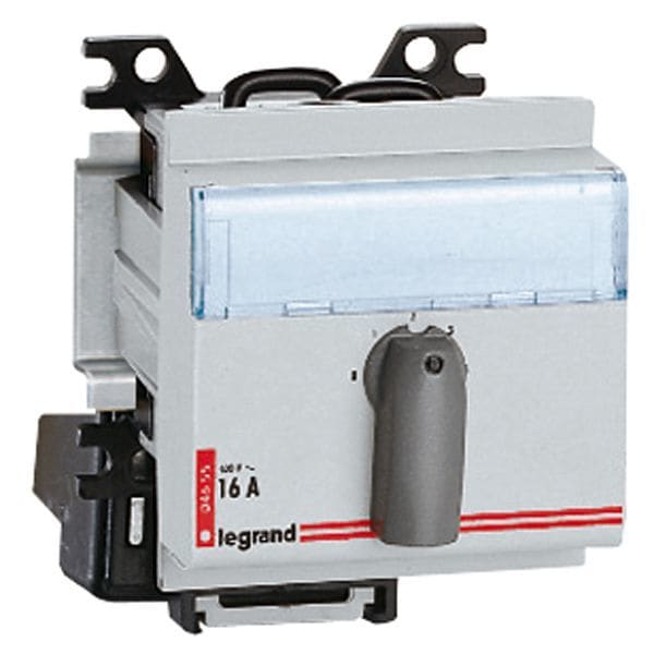 LEGRAND - Umschalter, 2-Stellungen, 2-polig 16A/400VAC, Umschalter 3 Teilungseinheiten