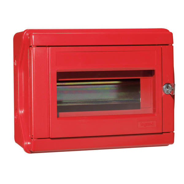 LEGRAND - Sicherheitskasten IP55- IK07, für 8 Module 17,5mm, mit Hutprofilschiene EN 60715