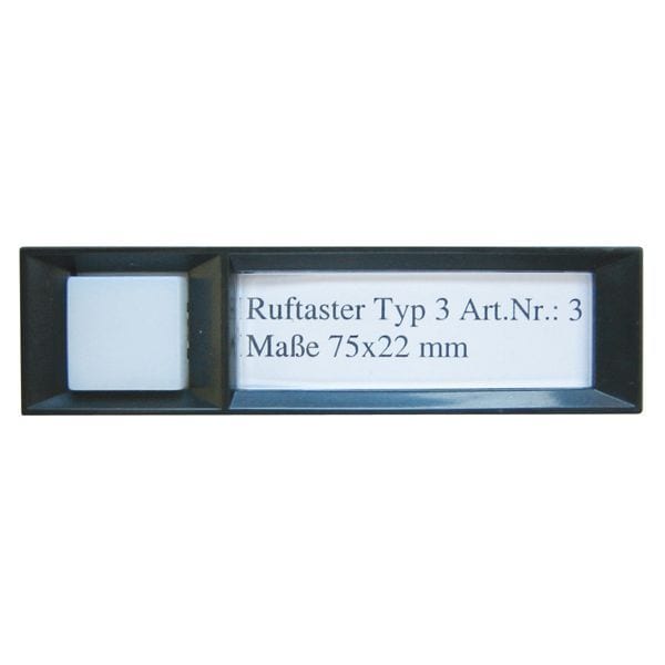 BTICINO - Ruftaster für Türstation Serie 500, Abmessungen: 75 x 22 mm