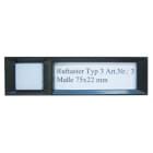 BTICINO - Ruftaster für Türstation Serie 500, Abmessungen: 75 x 22 mm