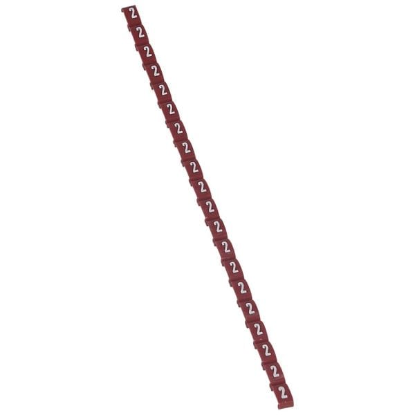 LEGRAND - Kennzeichnungssystem Duplix Etiketten Rot ''2''