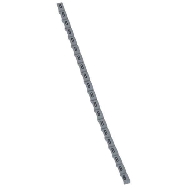 LEGRAND - Kennzeichnungssystem Duplix Etiketten Grau ''8''