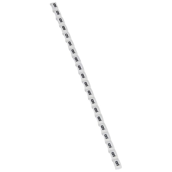 LEGRAND - Kennzeichnungssystem Duplix Etiketten Weiß ''9''