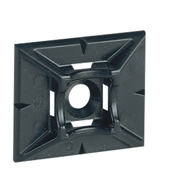 LEGRAND - Klebesockel, selbstklebend, 30 x 25 mm, schwarz, für Kabelbinder bis B=4,6mm.
