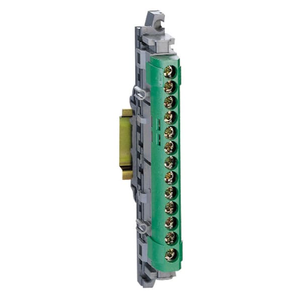 LEGRAND - Klemmenleiste IP 20, grün,1 x 6 bis 25 mm², 12 x 1,5 bis 16 mm², Länge: 113 mm