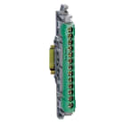 LEGRAND - Klemmenleiste IP 20, grün,1 x 6 bis 25 mm², 12 x 1,5 bis 16 mm², Länge: 113 mm