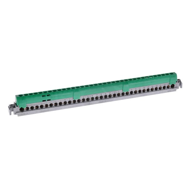LEGRAND - Klemmenleiste IP 20, grün, 2 x 6 bis 25 mm², 33 x 1,5 bis 16 mm², Länge: 276 mm
