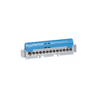 LEGRAND - Klemmenleiste IP 20, blau, 1 x 6 bis 25 mm², 21 x 1,5 bis 16 mm², Länge: 176 mm