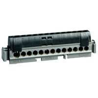 LEGRAND - Klemmenleiste IP 20, schwarz, 1x 6 bis 25 mm², 21x 1,5 bis 16 mm², Länge: 176 mm