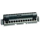 LEGRAND - Klemmenleiste IP 20, schwarz, 1x 6 bis 25 mm², 12x 1,5 bis 16 mm², Länge: 113 mm