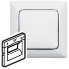 LEGRAND - Abdeckung VDI 30°, flach, mit Beschriftungsträger Creo ultraweiß