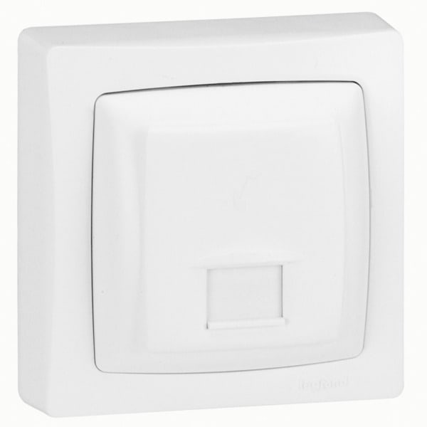 LEGRAND - Datendose 1xRJ45 ISDN für OTEO, Farbe: Weiß