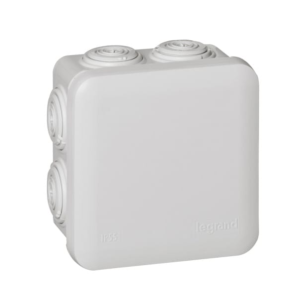 LEGRAND - Abzweigdose Plexo, 80 x 80 x 45 mm (H x B x T), IP 55 , 7 Membran-Einführungen