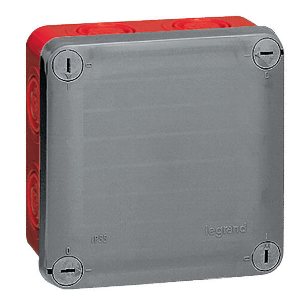 LEGRAND - Abzweigdose Plexo, 105 x 105 x 55 mm (H x B x T), IP 55 , mit 7 Vorprägungen