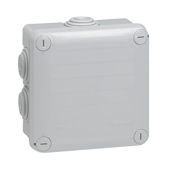 LEGRAND - Abzweigdose Plexo, 105 x 105 x 55 mm (H x B x T), IP 55 ,7 Membran-Einführungen