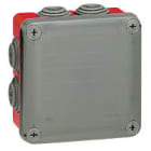 LEGRAND - Abzweigdose Plexo, 105 x 105 x 55 mm (HxBxT), IP 55, mit 7 Membran-Einführungen