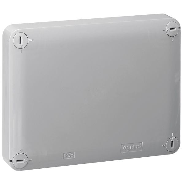LEGRAND - Abzweigdose Plexo, 155 x 110 x 74 mm (HxBxT), IP 55, mit 10 Vorprägungen