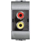 BTICINO - TECH CHINCH-BUCHSE 2F.ROT GELB