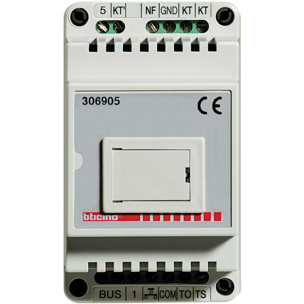 BTICINO - Telefon-Interface zur Anbindung von 2-Draht-Sprechanlagen an FTZ 123D12, 3 TE