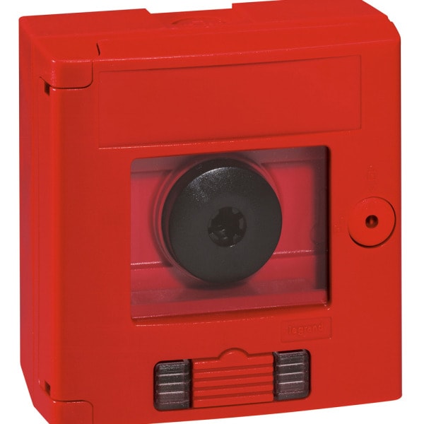 LEGRAND - Sicherheitskasten IP44-IK07, mit Taster und LED-Leuchtmelder, 1Öffner/1Schließer