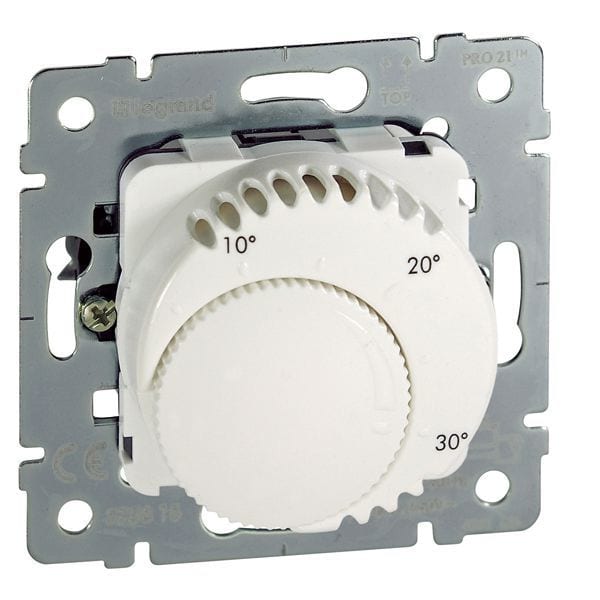 LEGRAND - Einsatz Raumthermostat Wechselkontakt Farbe: Ultraweiß/EW WK