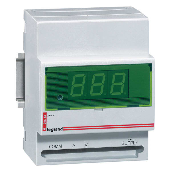 LEGRAND - Amperemeter/Voltmeter, digital, Amperemeter über Stromwandler, 4TE