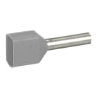 LEGRAND - Zwillings-Aderendhülsen für Leiterquerschnitt 2 x 2,5 mm² (Grau), isoliert, lose