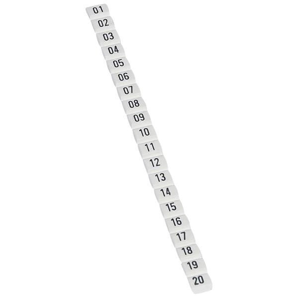 LEGRAND - Kennzeichnungssystem CAB 3f. Leiterquerschnitt 05 bis 15 mm² Ziffern: 1 bis 20