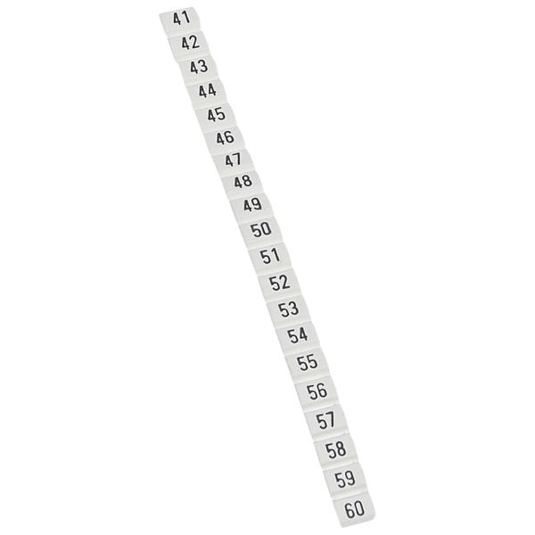 LEGRAND - Kennzeichnungssystem CAB 3,f. Leiterquerschnitt 0,5 bis 1,5mm²,Ziffern:41 bis 60