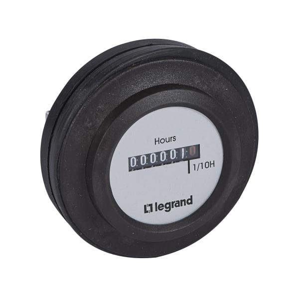 LEGRAND - Betriebsstundenzähler ContaRex 80 mm Dmesser 12-36 VDC IP67 Fronttafeleinbau