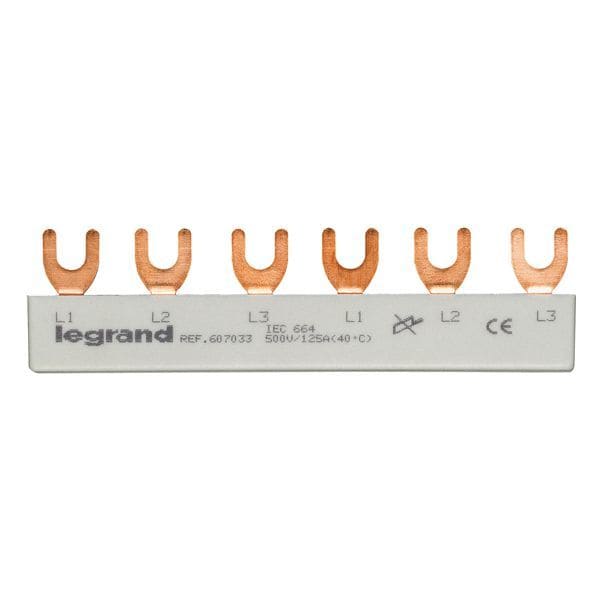 LEGRAND - Gabelkammschiene, 3-polig, 6 TE, 10 mm², nicht kürzen !