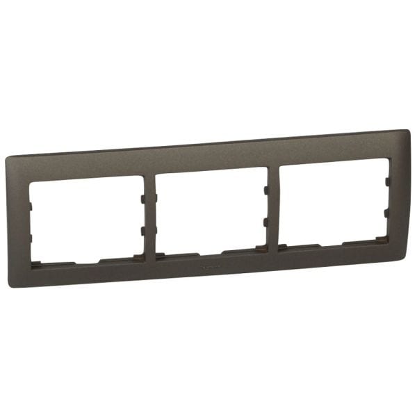 LEGRAND - Rahmen 3-fach waagerecht Galea dark bronze