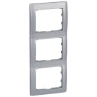 LEGRAND - Rahmen 3-fach senkrecht Galea soft aluminium