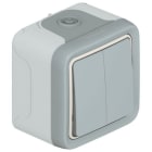 LEGRAND - Plexo Classic Wippschalter Serie Feuchtraum Aufputz Plexo 55 grau