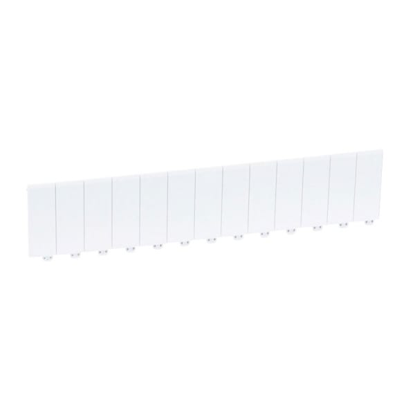 LEGRAND - Abdeckstreifen, 13 Module, Signalweiß, Teilbar in halbe und ganze Module
