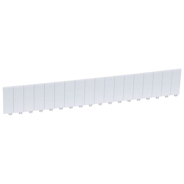 LEGRAND - Abdeckstreifen, 18 Module, Lichtgrau, Teilbar in halbe und ganze Module