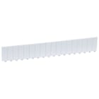 LEGRAND - Abdeckstreifen, 18 Module, Lichtgrau, Teilbar in halbe und ganze Module
