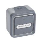 LEGRAND - Plexo Classic Feuchtraum Aufputz Heizung Not-Aus 2-polig Farbe: Grau