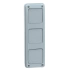 LEGRAND - Anbaumodul Multibox, 2-reihig,anreihbar an 2-reihige Plexo³ Feuchtraumverteiler