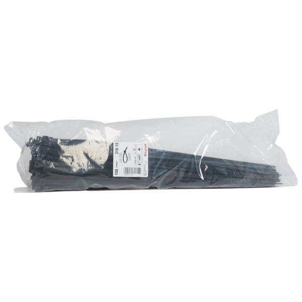 LEGRAND - Kabelbinder Colring, schwarz, innenverzahnt, 7,6 x 550 mm(BxL), UV-beständig